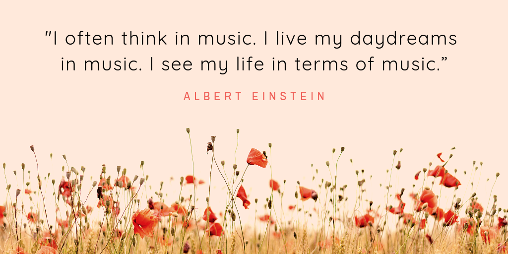 Albert Einstein on music