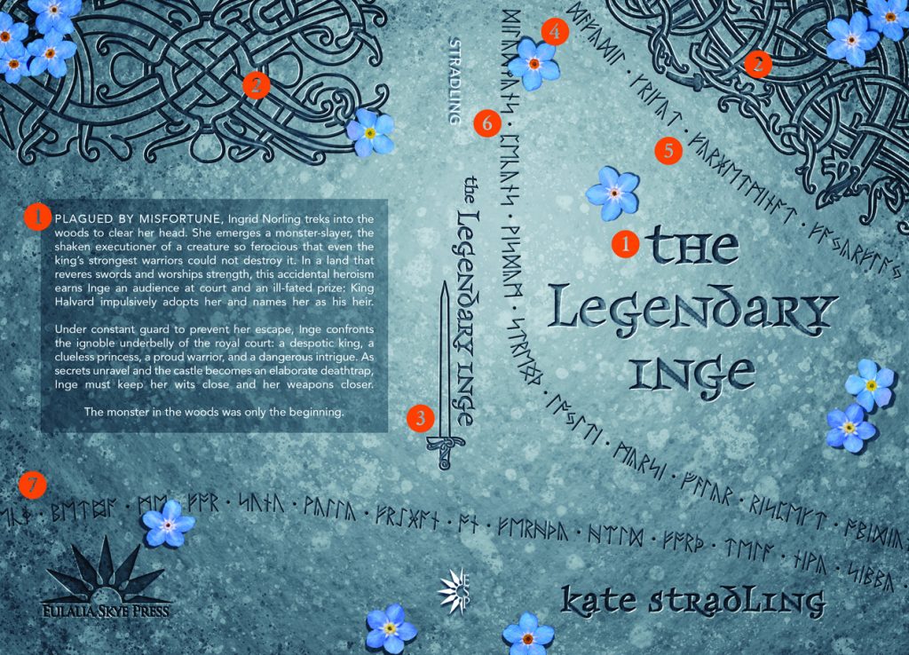 Front and back cover: The Legendary Inge, with design features tagged by number