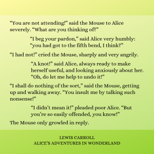 Lewis Carroll quote | Kate Stradling