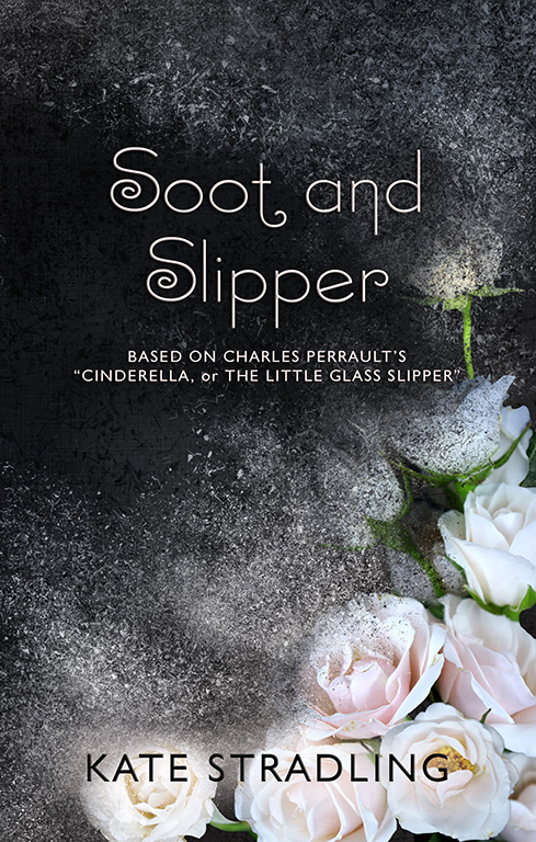 Soot and Slipper book cover: pale pink roses disintegrate into ashes